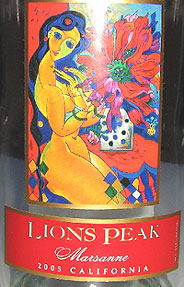 Wine:Lions Peak Vineyards 2005 Marsanne (California)