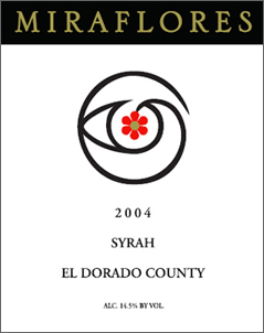 Miraflores Winery 2004 Syrah (El Dorado County)