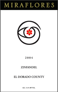 Miraflores Winery 2004 Zinfandel (El Dorado County)