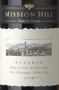 Mission Hill Winery 2006 Reserve Riesling Icewine (Okanagan Valley)