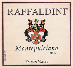 Wine:Raffaldini Vineyards and Winery 2005 Montepulciano (Yadkin Valley)