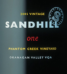Sandhill 2005 one - Small Lots, Phantom Creek Vineyard (Okanagan Valley)