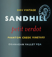 Sandhill 2005 Petit Verdot - Small Lots, Phantom Creek Vineyard (Okanagan Valley)