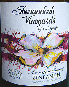 Shenandoah Vineyards (CA) 2006 Zinfandel Special Reserve (Amador County)