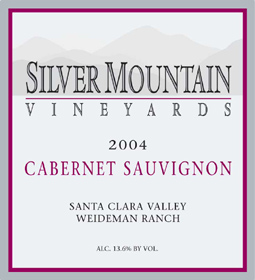 Silver Mountain Vineyards 2004 Cabernet Sauvignon, Weideman Ranch (Santa Clara Valley)