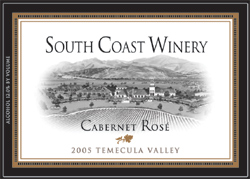 Wine:South Coast Winery 2005 Cabernet Rose (Temecula Valley)
