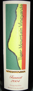 Tiger Mountain Vineyards 2004 Tannat (Georgia)