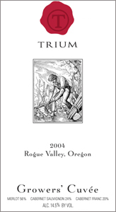 Wine:Trium Winery 2004 Growers' Cuvee (Rogue Valley)
