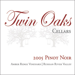 Twin Oaks Cellars 2005 Pinot Noir, Amber Ridge Vineyard (Russian River Valley)