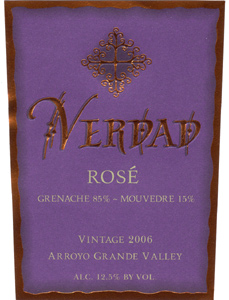 Verdad 2006 Rosé  (Arroyo Grande Valley)