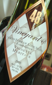 Vineyard 48 2005 Vignetta Meritage (North Fork of Long Island)