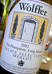 Wolffer Estate Vineyard Estate Selection Merlot