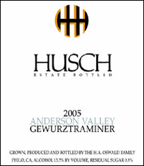 Husch Vineyards Gewurztraminer