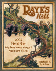 Raye's Hill Vineyards Pinot Noir