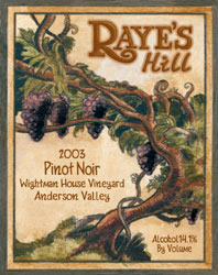 Raye's Hill Vineyards Pinot Noir